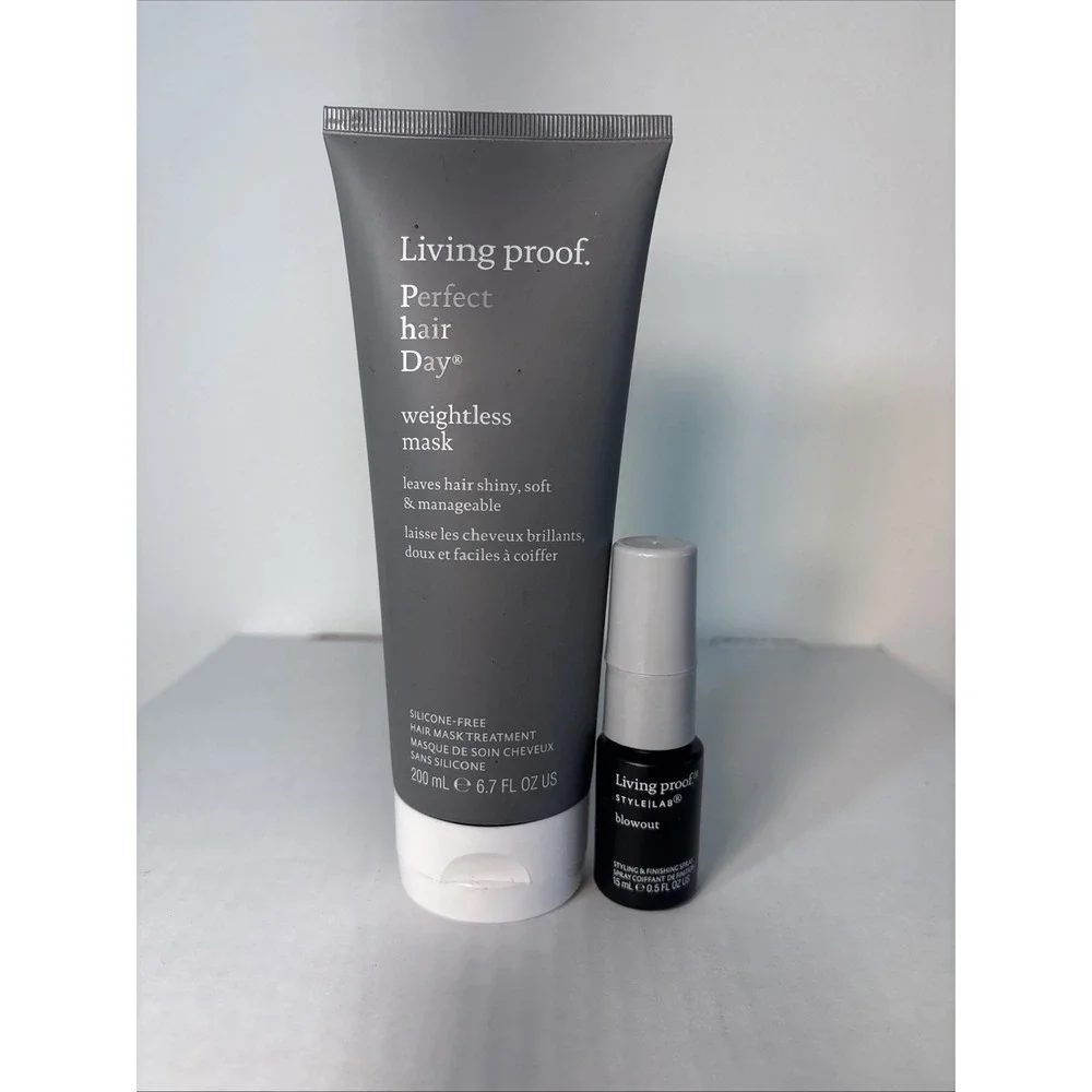 Living Proof Perfect Hair Day Weightless Mask 6.7‎ oz And Style Lab Blowout